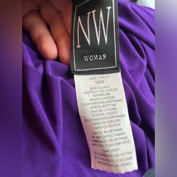 NWT US 18 Additon Elle Evening/Formal Purple Dress - Picture 9 of 9